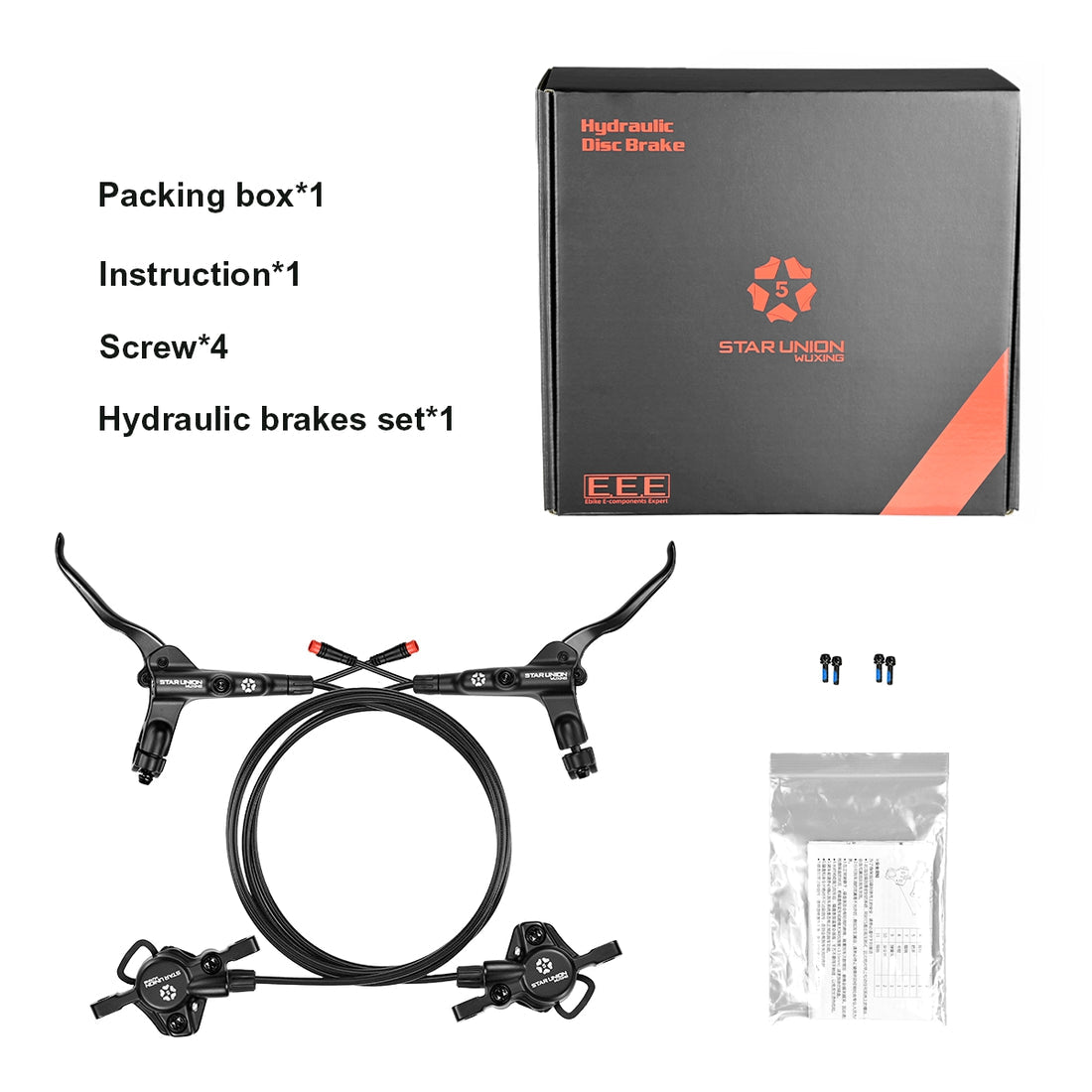 KTET 240PYD Ebike Hydraulic Disc Brake Kit - Performance Cycle Brakes: Electric & Hydraulic Options, Find Your Price