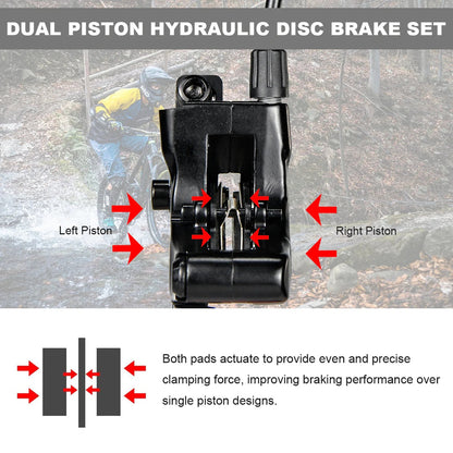 KTET 220PYD Pro Electric Hydraulic Disc Brake System - E-Bike Brake with Electric Assist